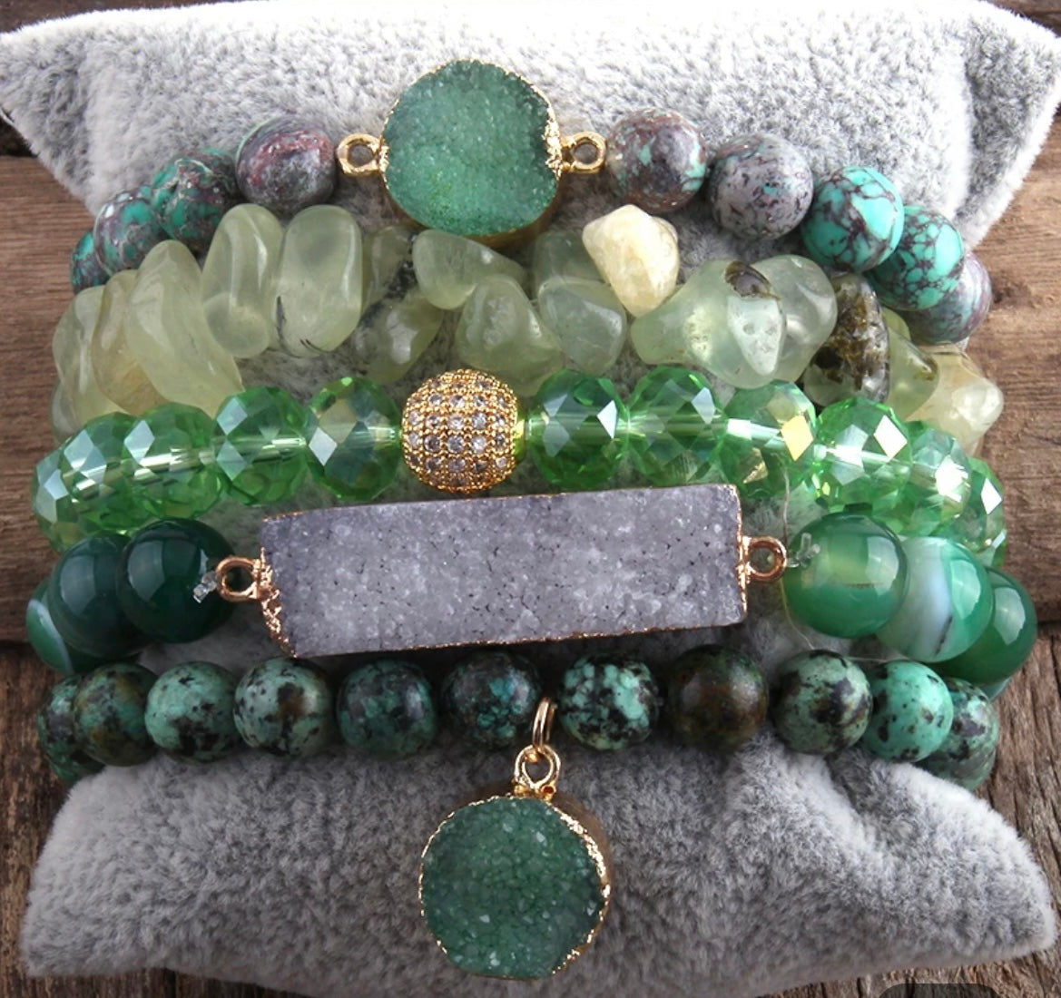 Crystal charm  bracelet