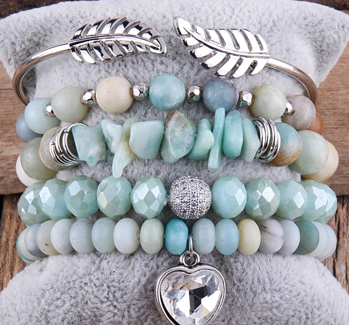 Crystal charm  bracelet