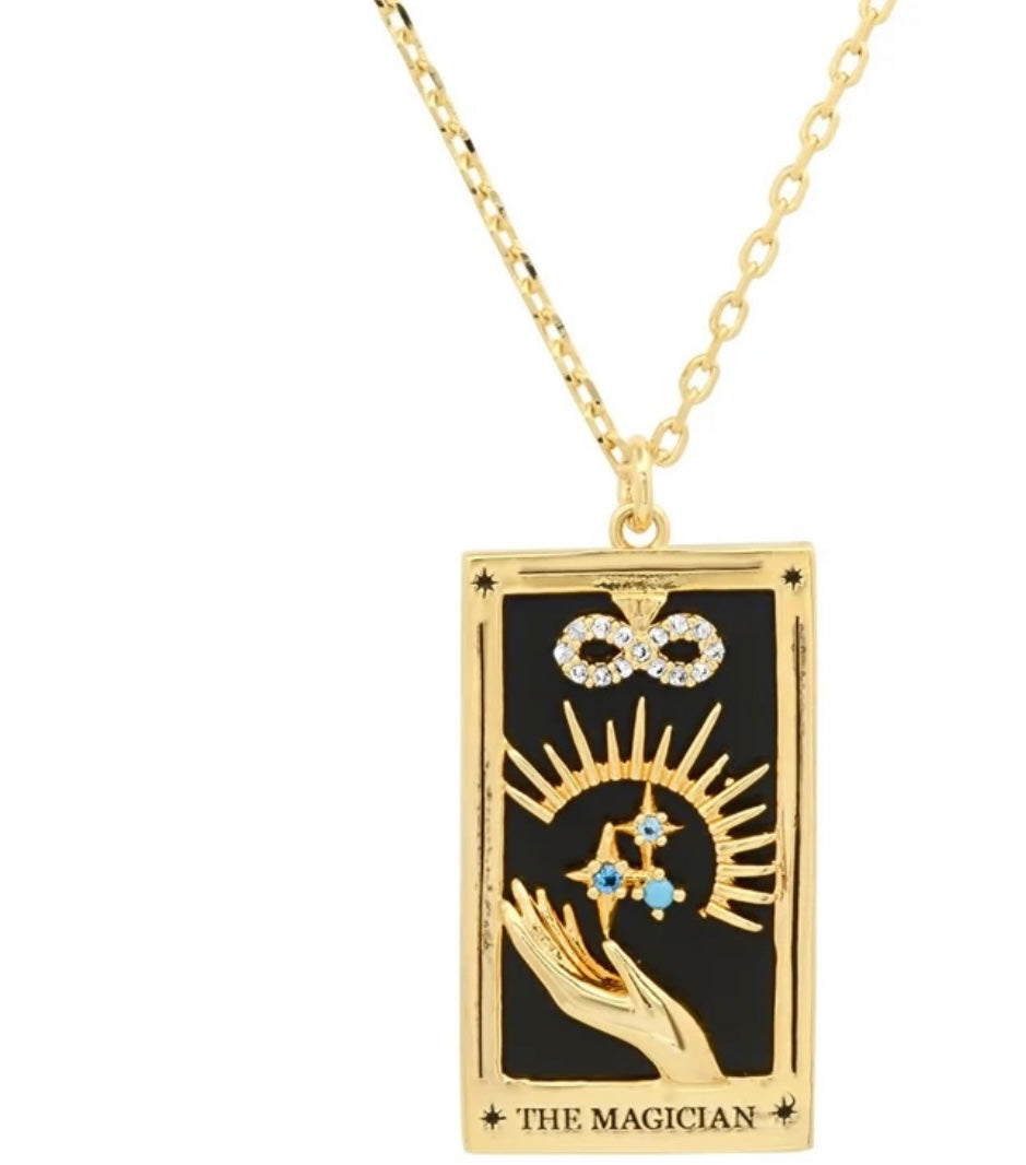 Tarot card necklace