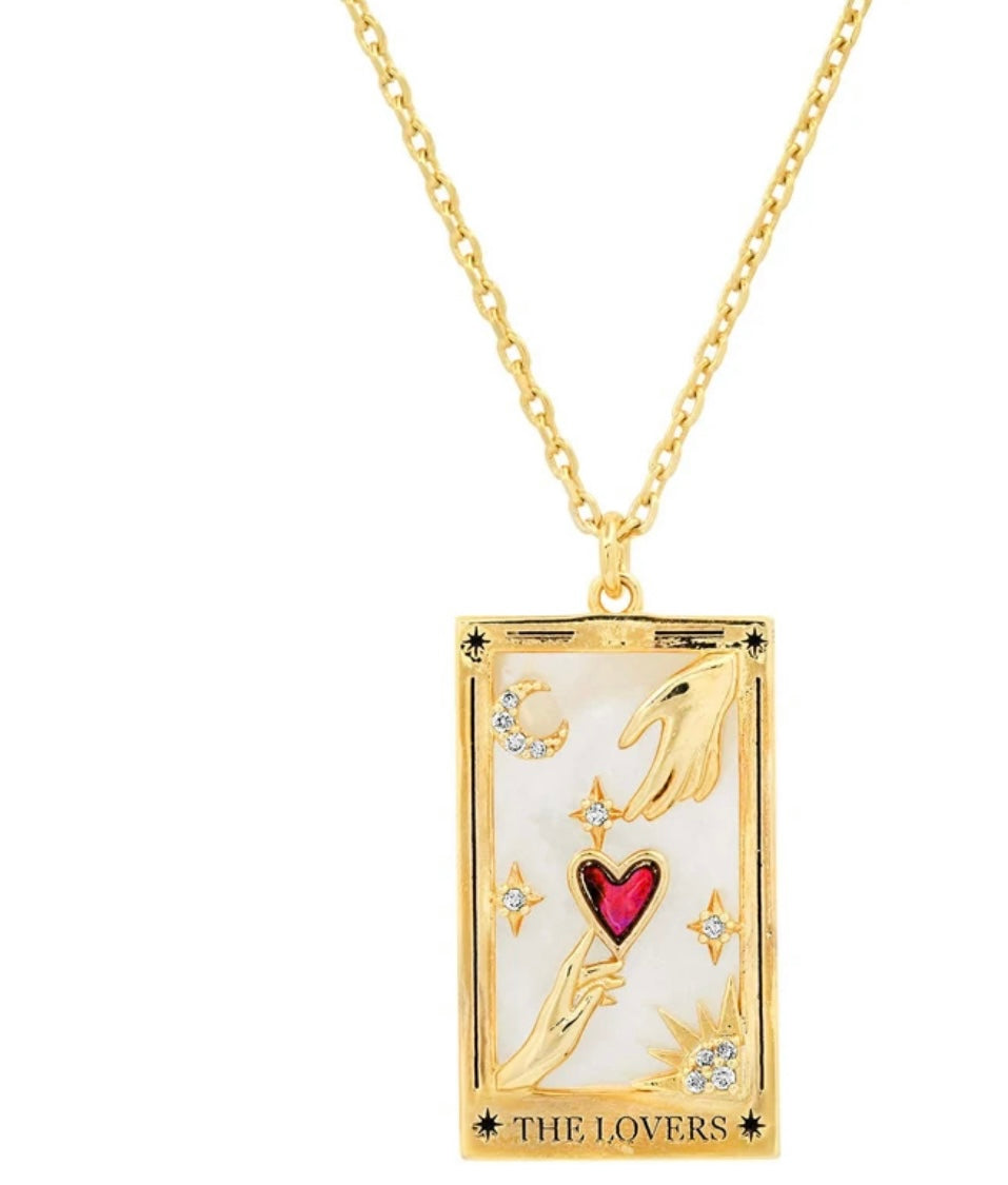 Tarot card necklace