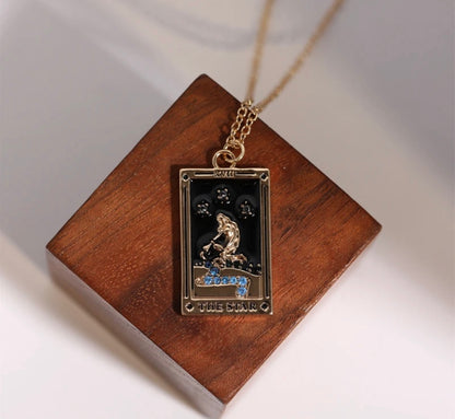 Tarot card necklace