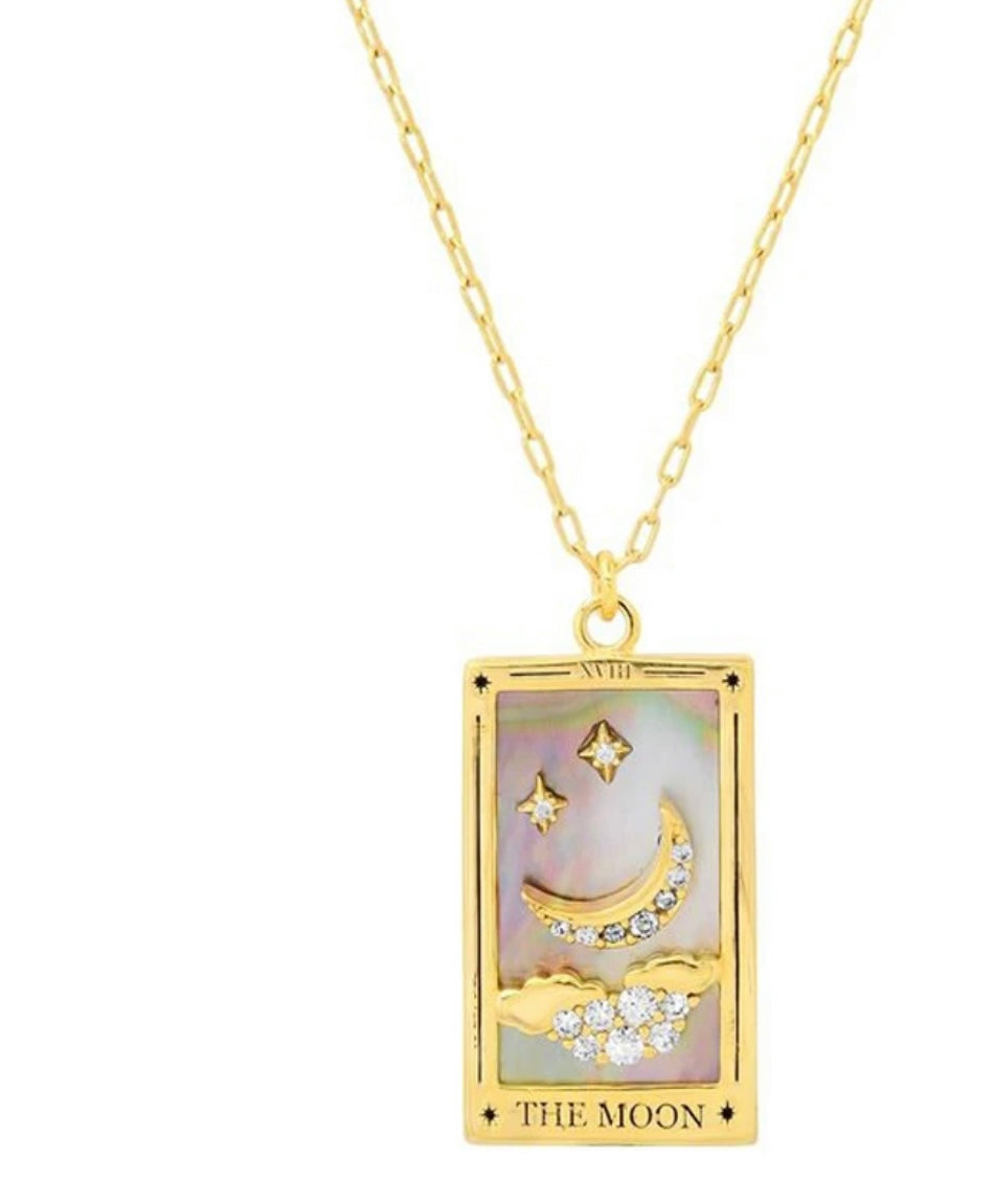 Tarot card necklace