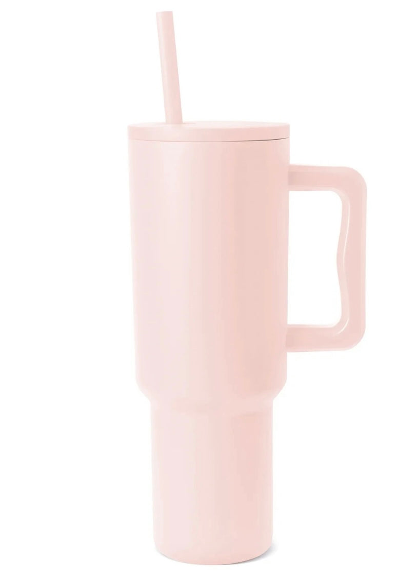 Vacuum 40 0z Tumbler with straw -FINAL SALE-