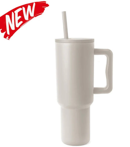 Vacuum 40 0z Tumbler with straw -FINAL SALE-