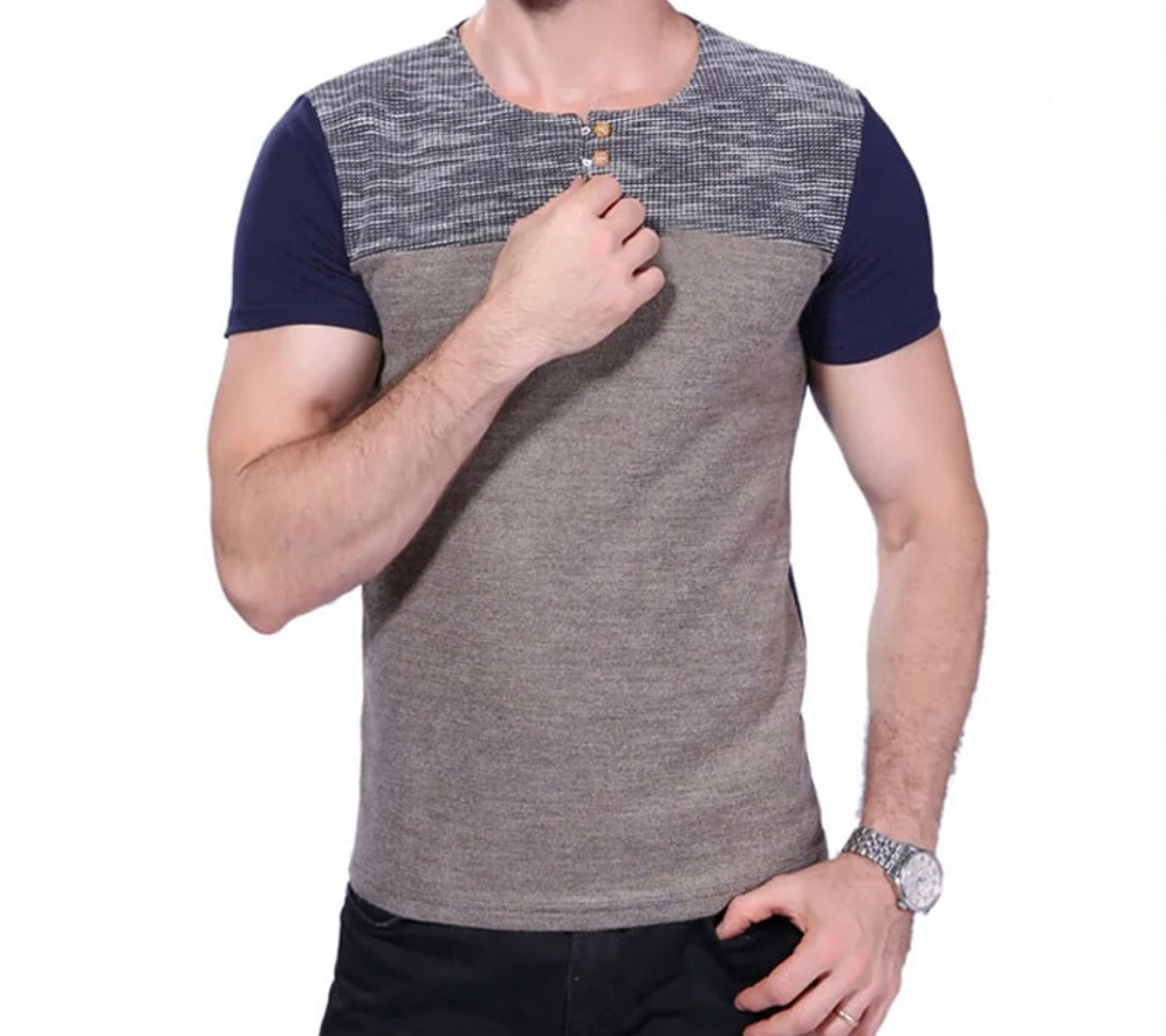 Men's short sleeved slim top