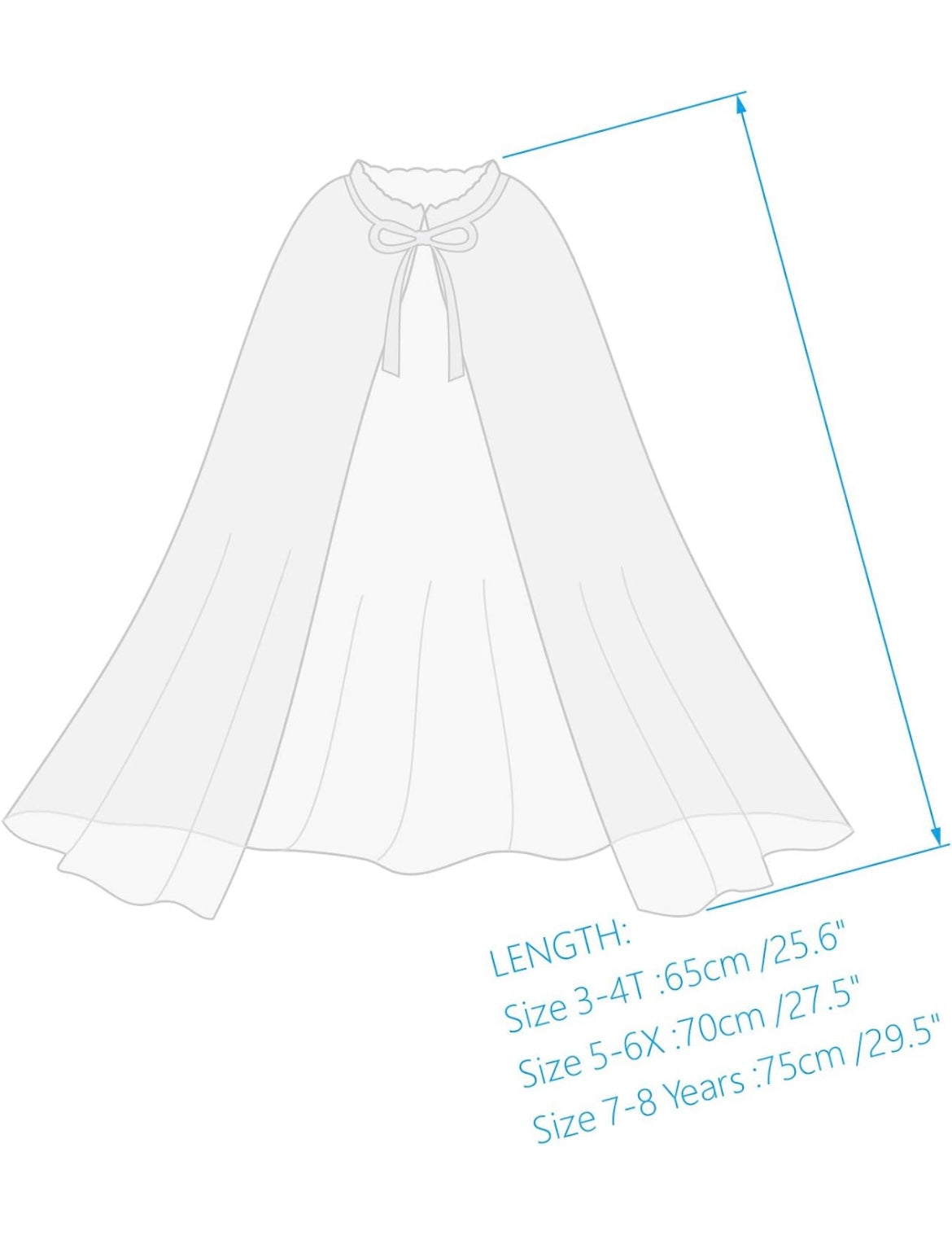 GIrls Princess Cape -Final sale-