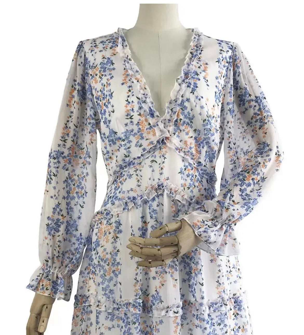 Chiffon  flower dress