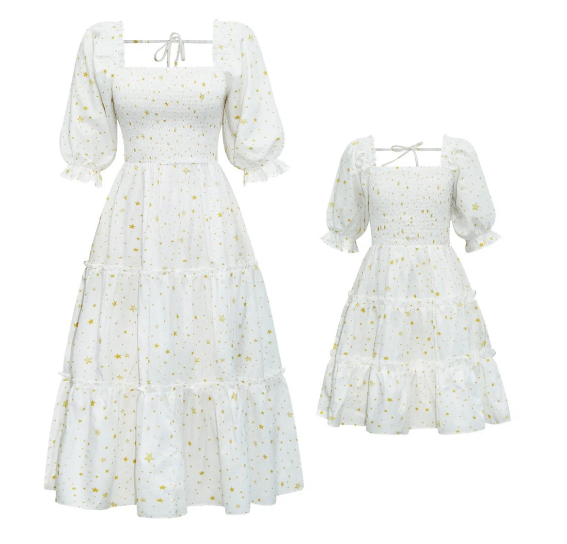 Mommy and me identical dresses