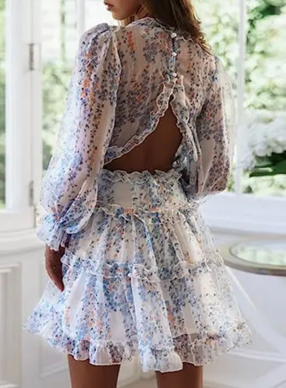 Chiffon  flower dress