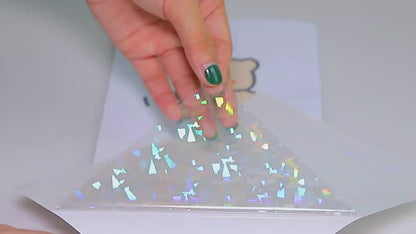 Holographic cold laminate sheets -FINAL SALES-