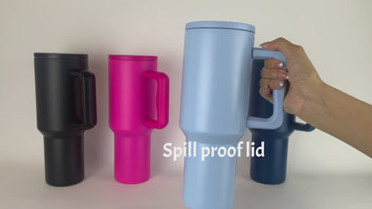 Vacuum 40 0z Tumbler with straw -FINAL SALE-