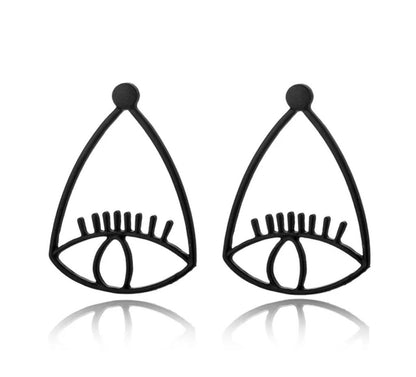 Evil eye earrings