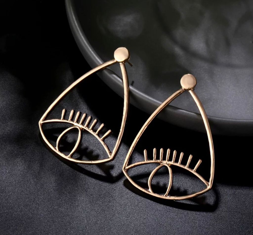 Evil eye earrings