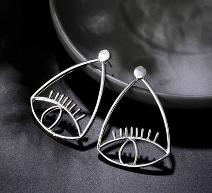 Evil eye earrings