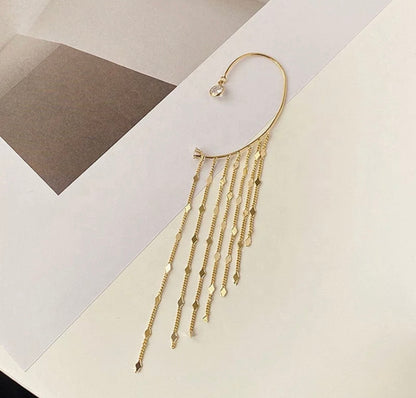 Cuff drop earrings