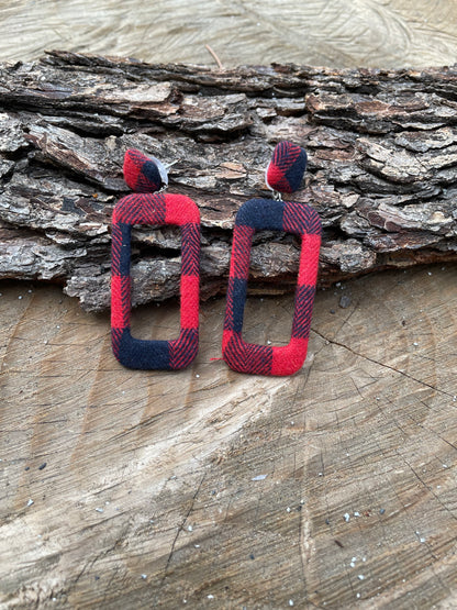 Rectangle stylish earrings