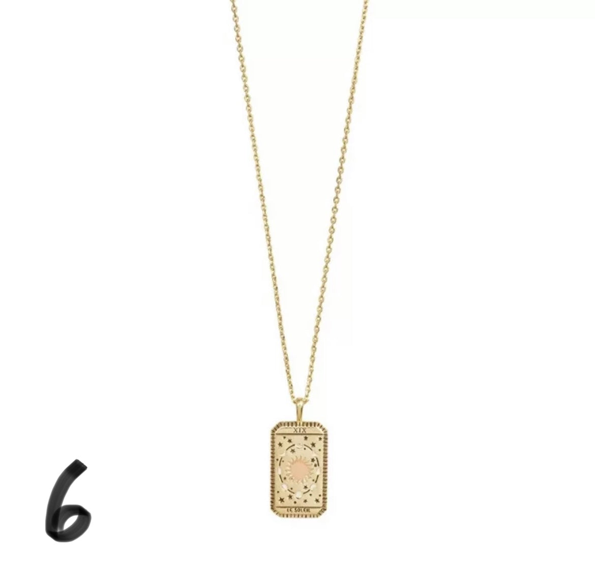 Tarot necklaces gold plated