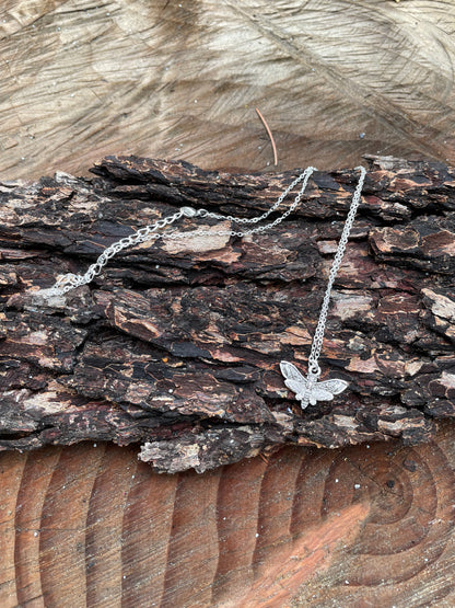 Unisex Moth necklace