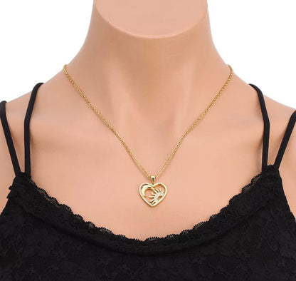 18 k gold plated moon necklaces