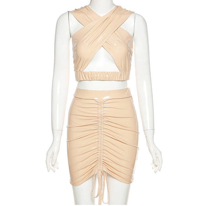 Latex two piece set -FINAL SALE-