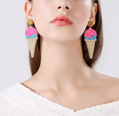 Ice cream earrings