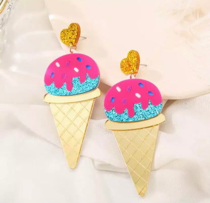 Ice cream earrings