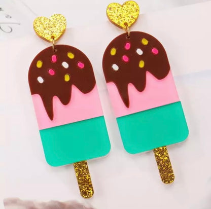Ice cream earrings