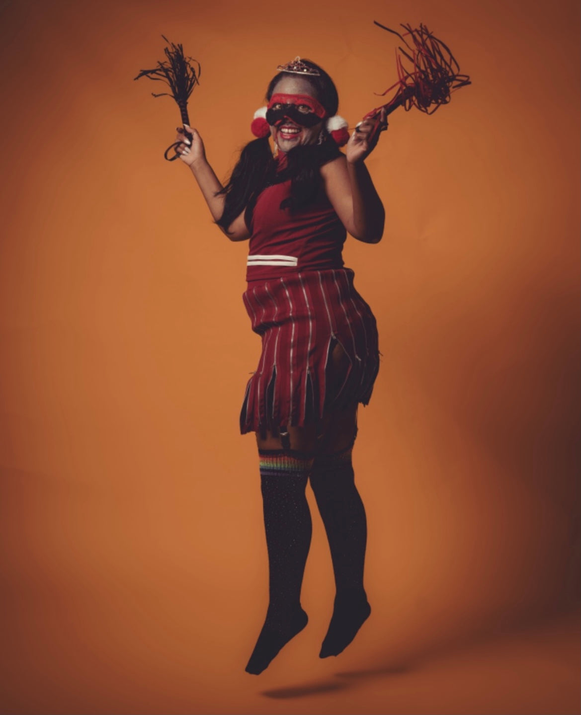 Vamp cheerleader costume -FINAL SALE-