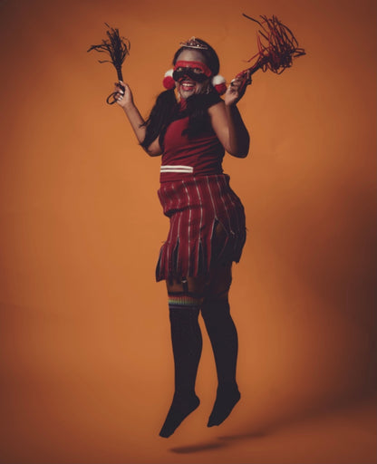 Vamp cheerleader costume -FINAL SALE-