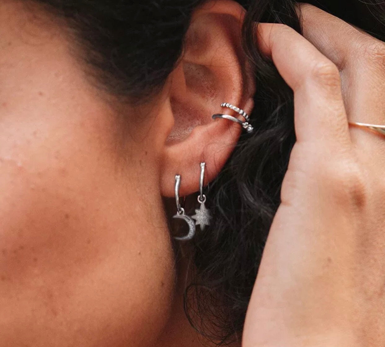 Star and Moon earrings