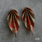 Unique handmade origami earrings
