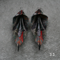 Unique handmade origami earrings