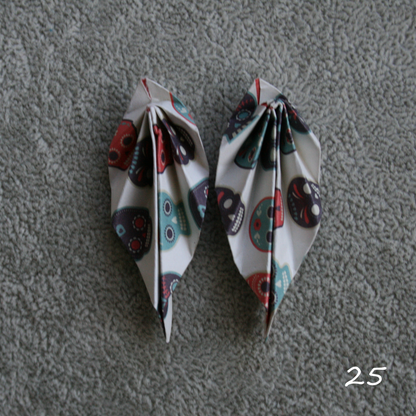 Unique handmade origami earrings - special edition