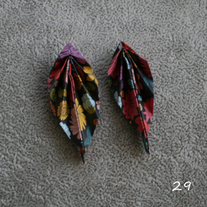 Unique handmade origami earrings - special edition