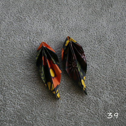 Unique handmade origami earrings - special edition