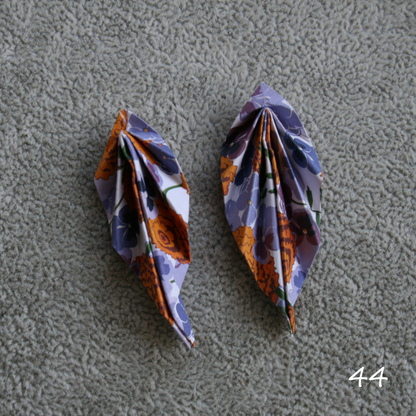 Unique handmade origami earrings - special edition