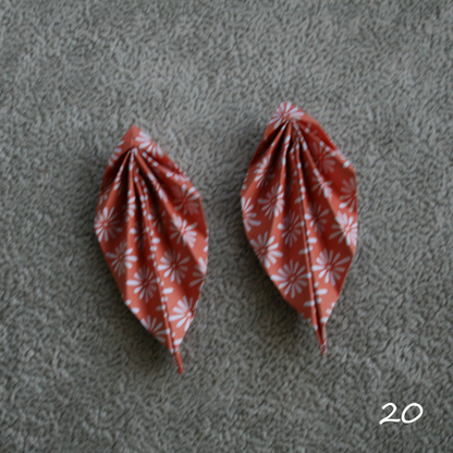 Unique handmade origami earrings - special edition